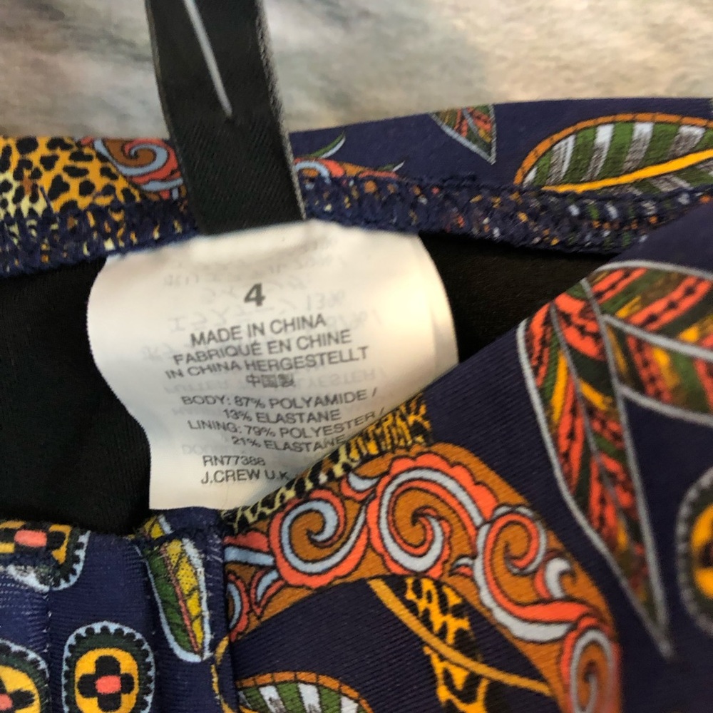 NWT J.Crew Sz 4 Underwire Swimsuit Leopard Jungle - Picture 8 of 8